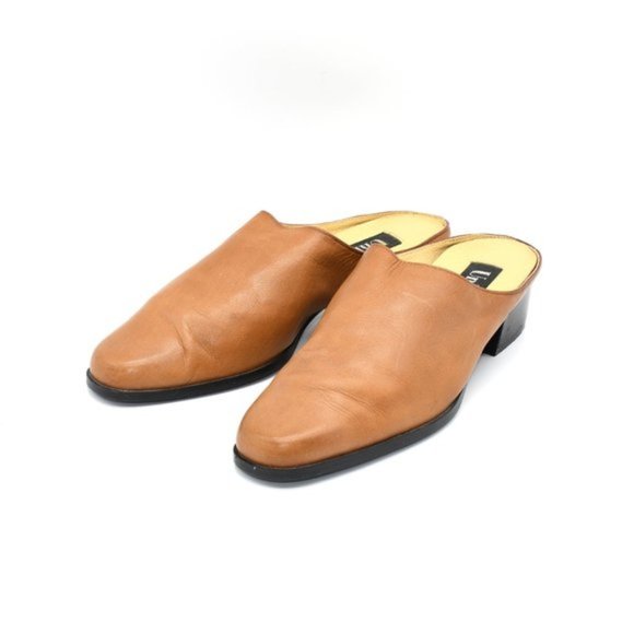 honey leather mules - Picture 5 of 11
